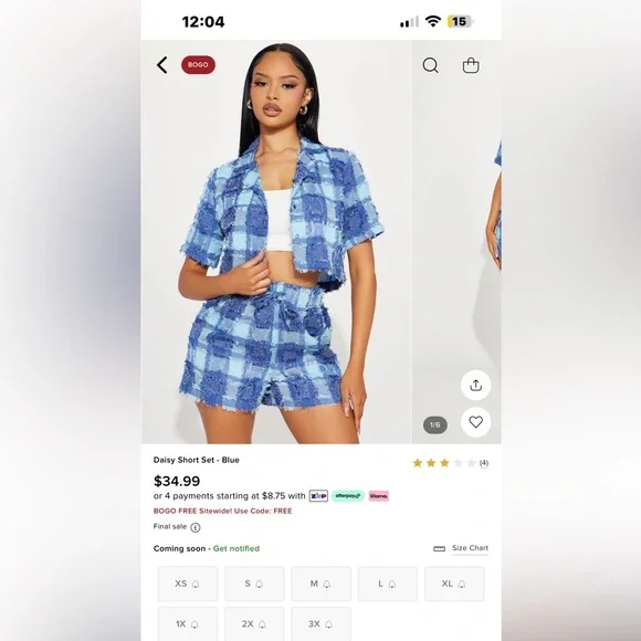 Fashion nova 3 piece diner set. - Picture 1 of 7